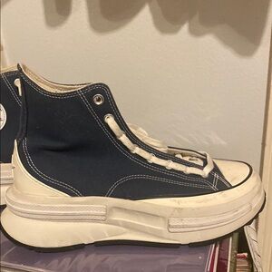 Converse Navy and White Athletic Shoes